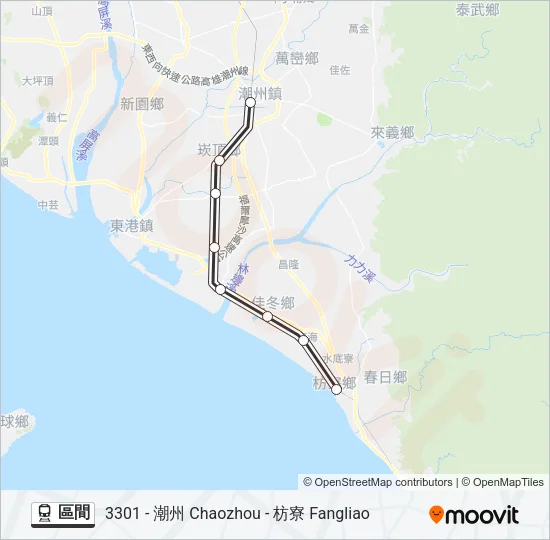 區間 Train Line Map