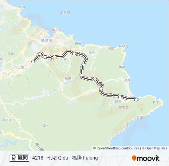 區間 Train Line Map