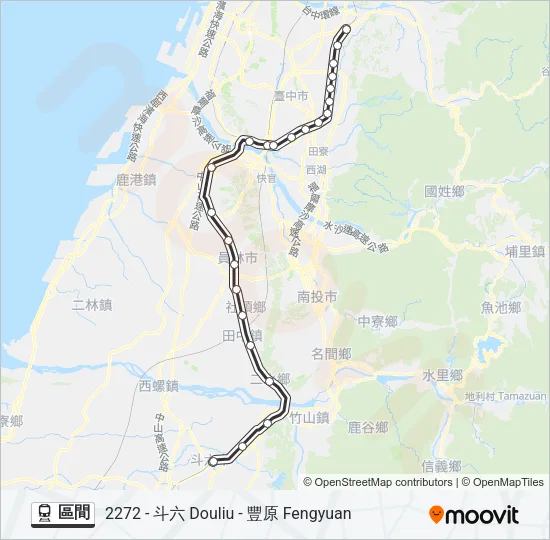 區間 Train Line Map