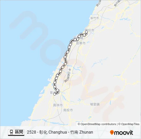 區間 Train Line Map