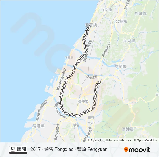 區間 Train Line Map