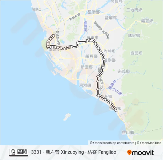 區間 Train Line Map
