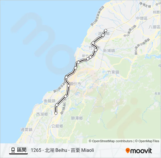 區間 Train Line Map