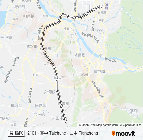 區間 Train Line Map