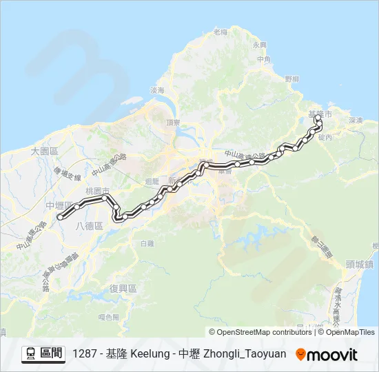 區間 Train Line Map