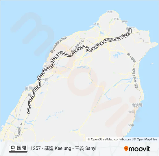 區間 Train Line Map