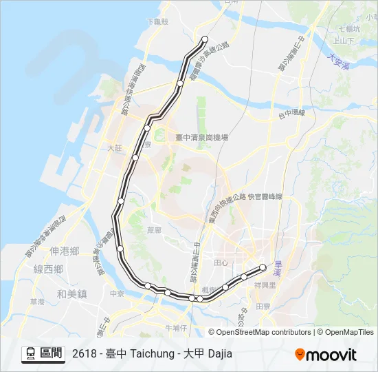 區間 Train Line Map