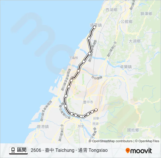 區間 Train Line Map