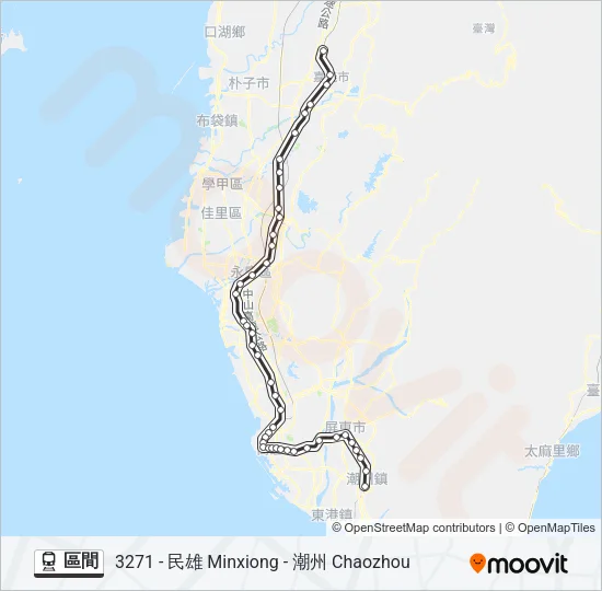 區間 Train Line Map