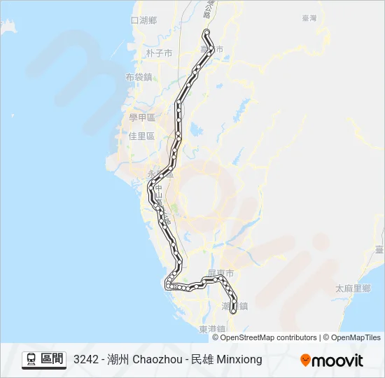區間 Train Line Map