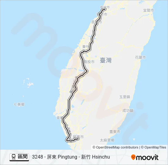 區間 Train Line Map