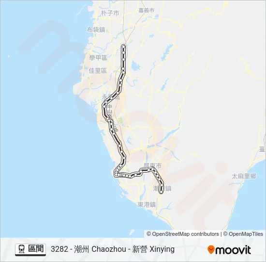 區間 Train Line Map