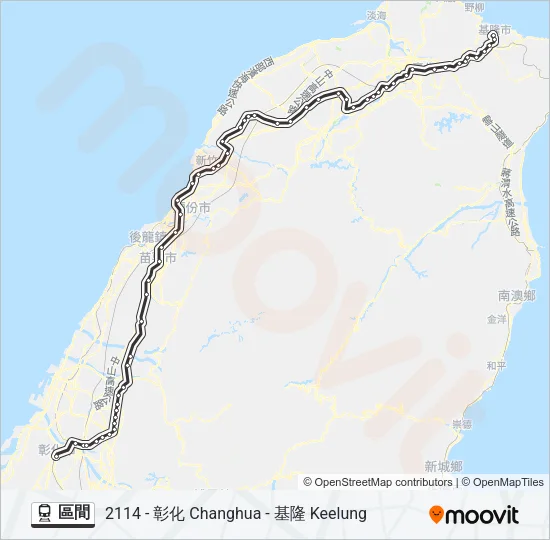 區間 Train Line Map