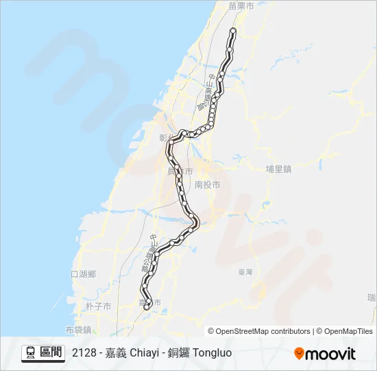 區間 Train Line Map