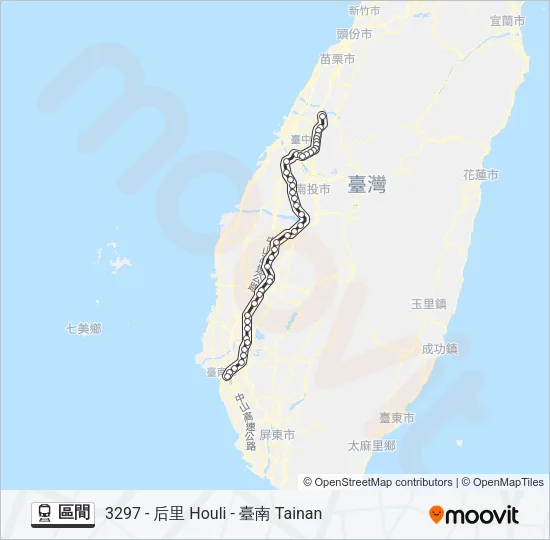 區間 Train Line Map