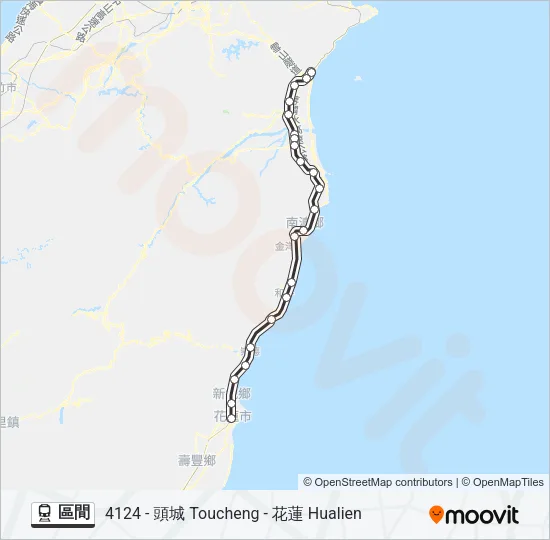 區間 Train Line Map