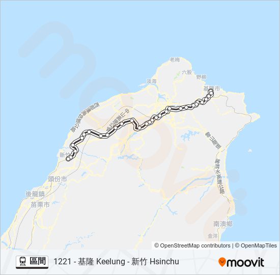 區間 train Line Map