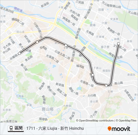 區間 train Line Map