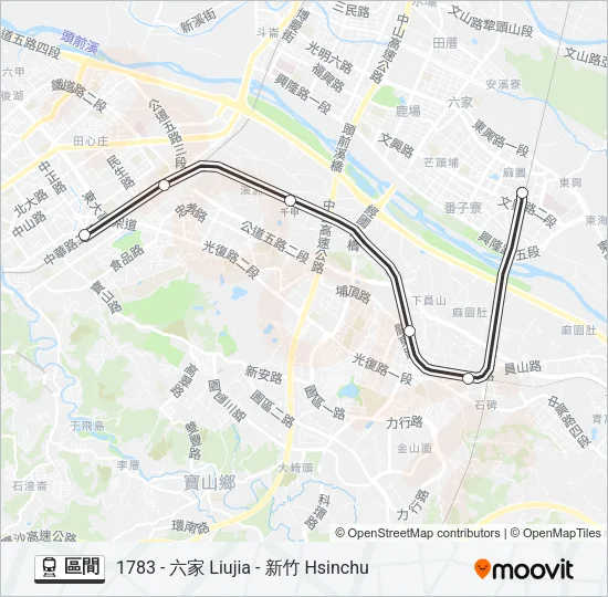 區間 Train Line Map