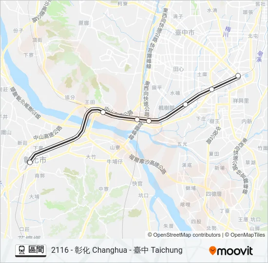 區間 Train Line Map