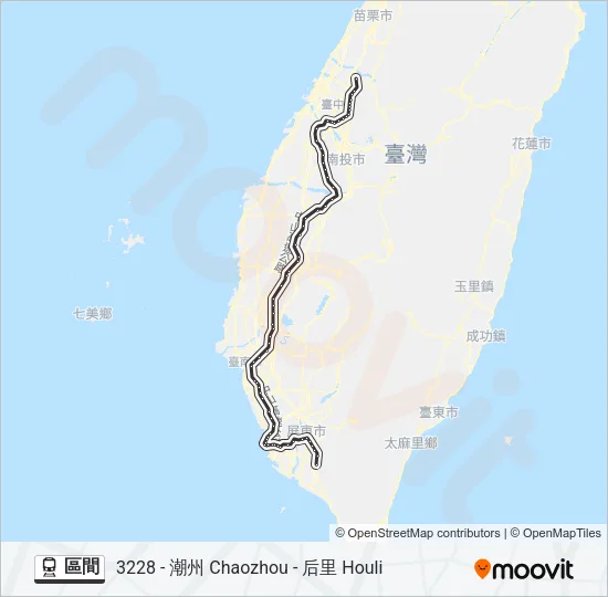 區間 Train Line Map