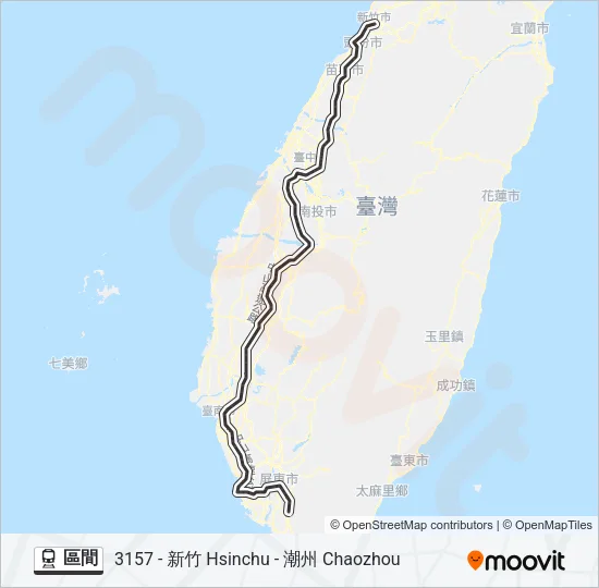 區間 Train Line Map