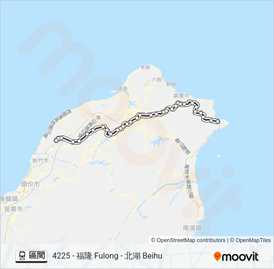 區間 Train Line Map