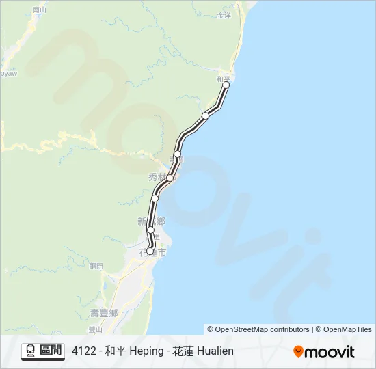 區間 Train Line Map