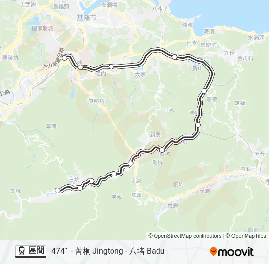 區間 Train Line Map