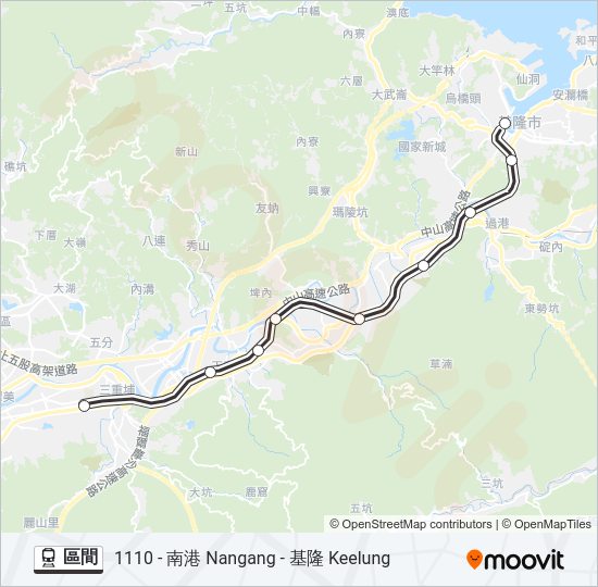 區間 train Line Map