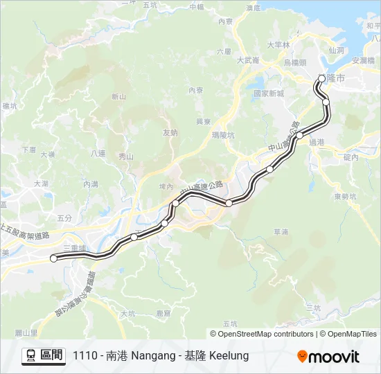 區間 Train Line Map