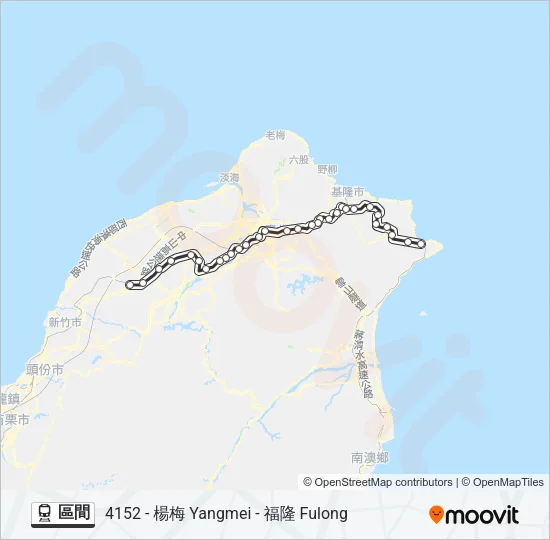 區間 Train Line Map