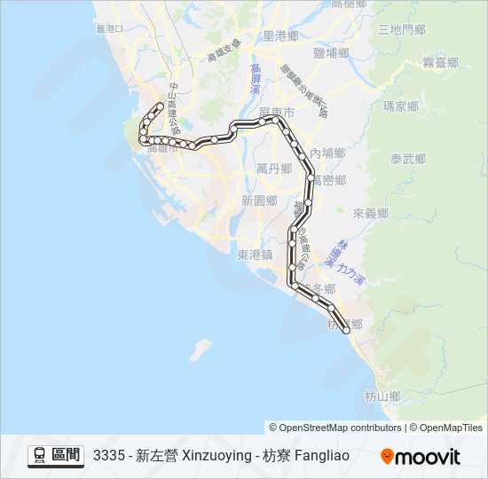 區間 train Line Map