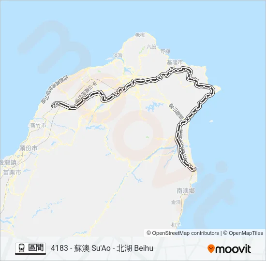 區間 Train Line Map