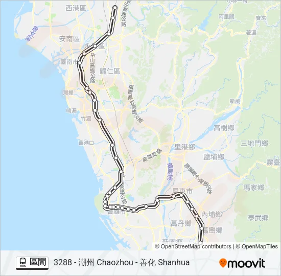 區間 Train Line Map