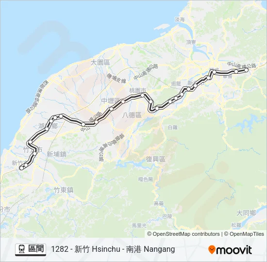區間 Train Line Map