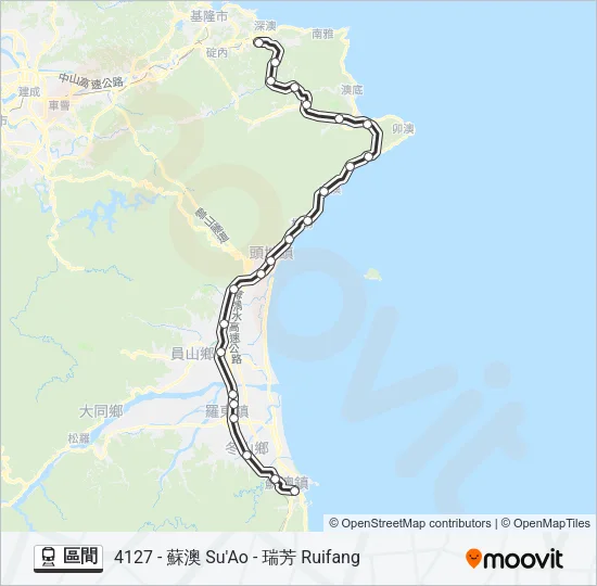 區間 Train Line Map