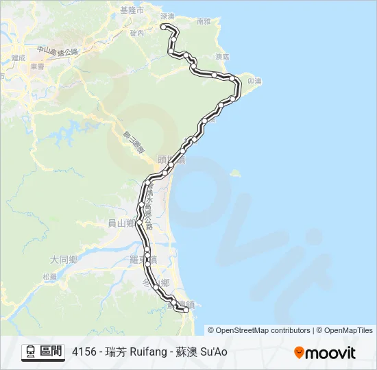 區間 Train Line Map