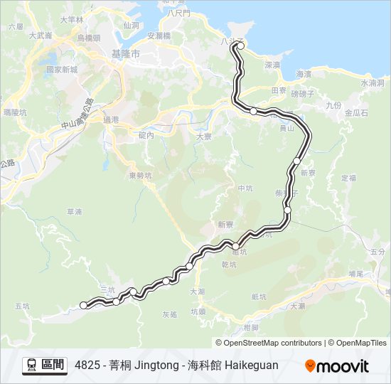 火車區間的線路圖