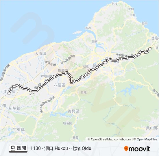 區間 train Line Map