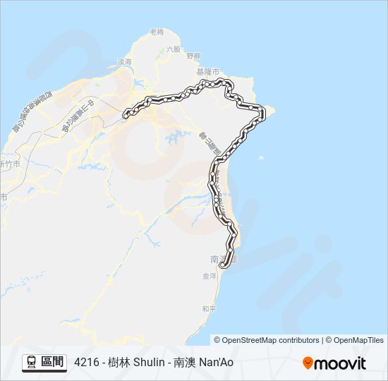 區間 train Line Map