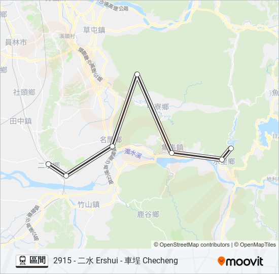 區間 train Line Map