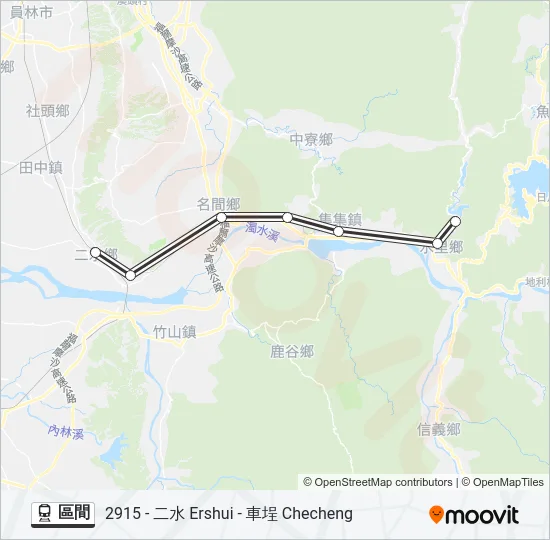 區間 Train Line Map