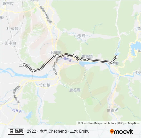 區間 Train Line Map