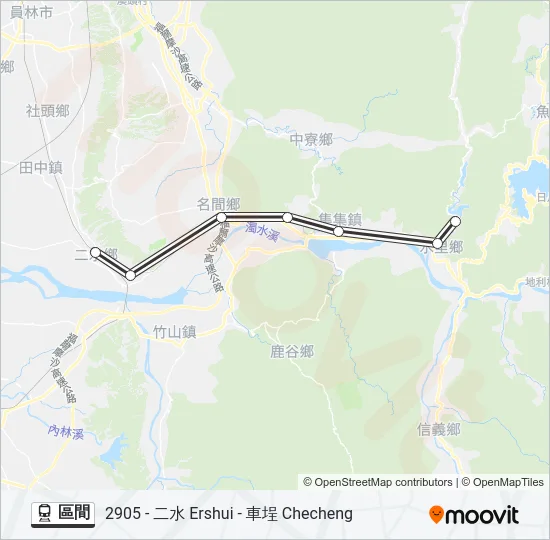區間 Train Line Map