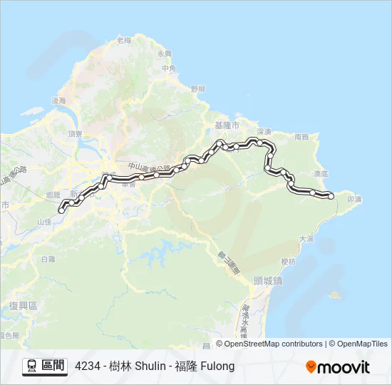 區間 Train Line Map