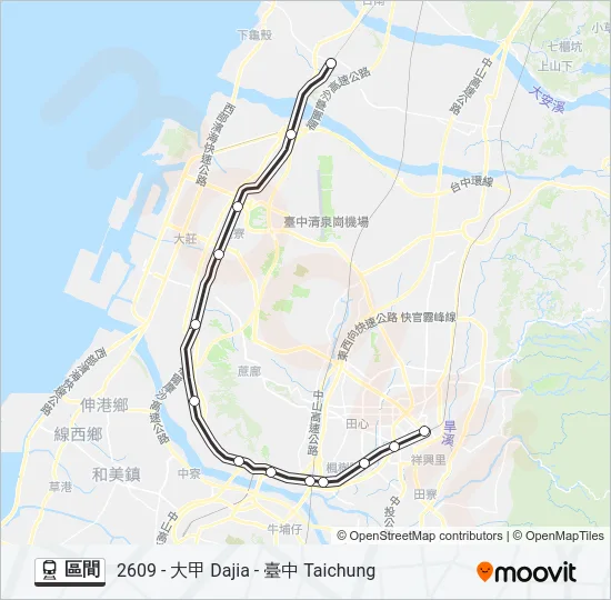 區間 Train Line Map