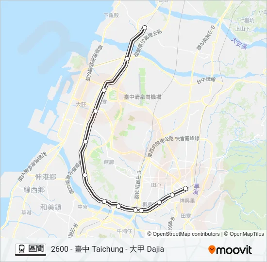 區間 Train Line Map