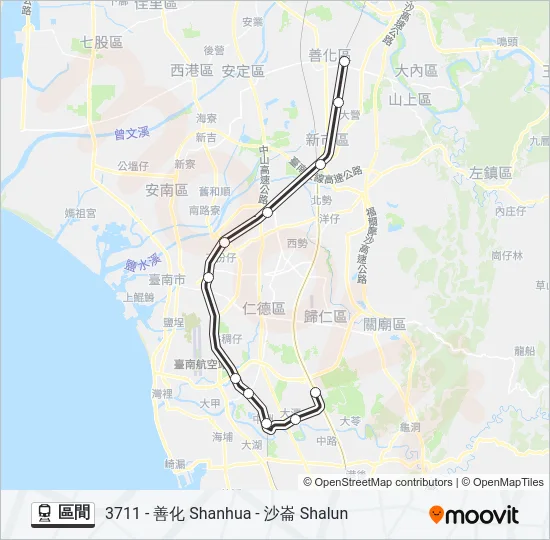 區間 Train Line Map