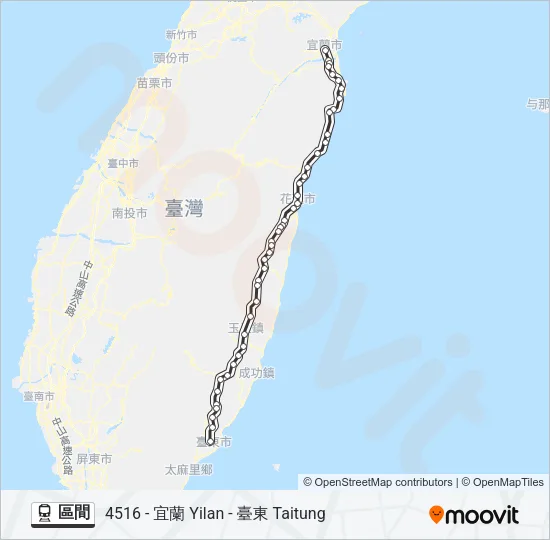 區間 Train Line Map